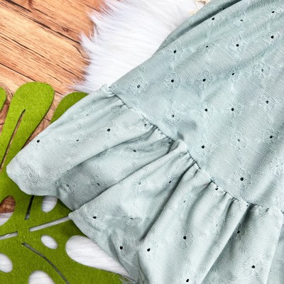 Vestido Midi em Lese Floral - Verde